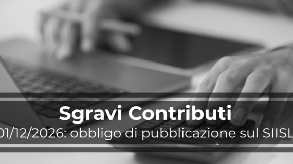 Sgravi contributivi, dal 1° dicembre obbligo di pubblicazione delle offerte di lavoro sul SIISL